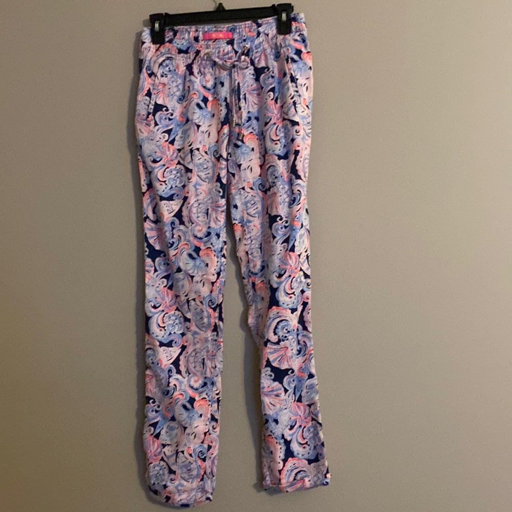 Lily Pulitzer Long Linen Aden Pant